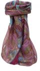 Mulberry Silk Traditional Square Scarf Vayvia Rose by Pashmina & Silk