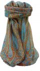 Tradizionale Sciarpa Quadrata di Seta Quiara Terracotta di Pashmina & Silk