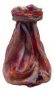 Mulberry Silk Traditional Long Scarf Chadar Scarlet by Pashmina & Silk