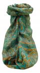 Mulberry Silk Traditional Long Scarf Daman Charcoal by Pashmina & Silk