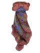 Mulberry Silk Traditional Square Scarf Ami Red by Pashmina & Silk
