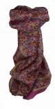 Mulberry Silk Traditional Square Scarf Affya Violet by Pashmina & Silk