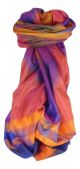 Varanasi Premium Silk Long Scarf 0499 GIFT BOX WRAPPED by Pashmina & Silk