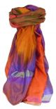 Varanasi Ekal Premium Silk Long Scarf Heritage Range Popat 9 by Pashmina & Silk