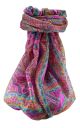 Mulberry Silk Traditional Long Scarf Madh Pink by Pashmina & Silk