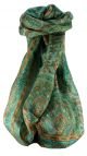 Mulberry Silk Traditional Long Scarf Madh Charcoal by Pashmina & Silk