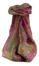 Mulberry Silk Traditional Long Scarf Ramsej Pink by Pashmina & Silk