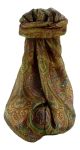 Mulberry Silk Traditional Long Scarf Worli Copper by Pashmina & Silk