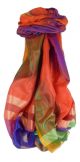 Varanasi Premium Silk Long Scarf 7689 GIFT BOX WRAPPED by Pashmina & Silk