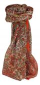 Mulberry Silk Traditional Square Scarf Mani Flame by Pashmina & Silk