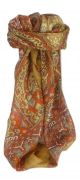 Mulberry Silk Traditional Square Scarf Patia Gold by Pashmina & Silk