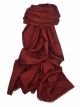Finest Cashmere Damask Weave Ring Stole in Burgundy by Pashmina & Silk
