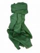 Finest Cashmere Damask Weave Ring Stole in Green by Pashmina & Silk