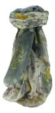 Mulberry Silk Contemporary Square Scarf Floral F224 by Pashmina & Silk