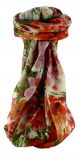 Mulberry Silk Contemporary Square Scarf Floral F225 by Pashmina & Silk