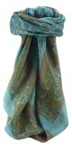 Mulberry Silk Contemporary Square Scarf Floral F236 by Pashmina & Silk