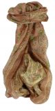Mulberry Silk Traditional Long Scarf Ringhat Caramel by Pashmina & Silk