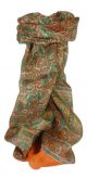 Mulberry Silk Traditional Long Scarf Dhobi Terracotta by Pashmina & Silk