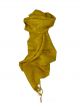 Pure Raw Silk Long Scarf Hanoi Weave Gold by Pashmina & Silk