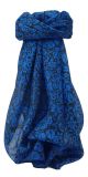 Mulberry Silk Contemporary Square Scarf Quila Sapphire by Pashmina & Silk