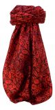Mulberry Silk Contemporary Square Scarf Quila Poppy by Pashmina & Silk