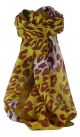 Mulberry Silk Contemporary Square Scarf Garthi Gold by Pashmina & Silk