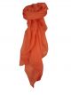 Mulberry Silk Hand Dyed Square Scarf Salmon from Pashmina & Silk