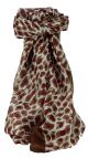 Mulberry Silk Contemporary Square Scarf Tiracol Chestnut by Pashmina & Silk