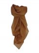 Mulberry Silk Hand Dyed Square Scarf Coffee Bean from Pashmina & Silk