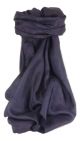 Mulberry Silk Classic Hand Dyed Square Scarf Dark Blue from Pashmina & Silk
