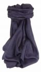 Mens Mulberry Silk Hand Dyed Square Scarf Dark Blue from Pashmina & Silk