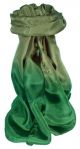 Mens Tabby Weave Pure Silk Scarf Emerald by Pashmina & Silk