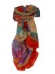 Mulberry Silk Classic Square Scarf Querim Red by Pashmina & Silk