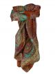 Mulberry Silk Classic Square Scarf Harisa Chestnut by Pashmina & Silk