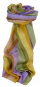 Mulberry Silk Classic Long Scarf Prasad Rainbow Palette by Pashmina & Silk