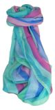 Mulberry Silk Classic Long Scarf Preety Rainbow Palette by Pashmina & Silk