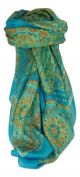 Classic Paisley Square Scarf Mulberry Silk Narine Forget Me Not by Pashmina & Silk
