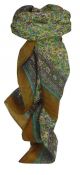 Mulberry Silk Traditional Square Scarf Veda Caramel by Pashmina & Silk