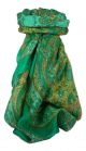 Classic Paisley Maulbeereseide Quadratischer Tuch Nori Jade von Pashmina & Silk