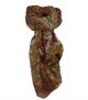 Mulberry Silk Traditional Square Scarf Nagal Coffee by Pashmina & Silk