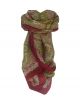 Mulberry Silk Traditional Square Scarf Madras Red by Pashmina & Silk