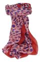Mulberry Silk Contemporary Square Scarf Vihar Flame by Pashmina & Silk