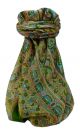 Mulberry Silk Traditional Square Scarf Geetha Sage by Pashmina & Silk