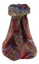 Mulberry Silk Traditional Square Scarf Waheed Scarlet by Pashmina & Silk