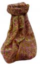 Mulberry Silk Traditional Long Scarf  Dil Gold by Pashmina & Silk