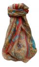Mulberry Silk Traditional Long Scarf  Jaan Flame by Pashmina & Silk