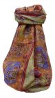 Mulberry Silk Traditional Long Scarf  Jaan Scarlet by Pashmina & Silk