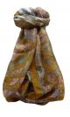 Mulberry Silk Traditional Long Scarf  Khattar Gold by Pashmina & Silk