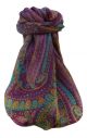Mulberry Silk Traditional Long Scarf  Ranveer Violet by Pashmina & Silk