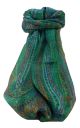 Mulberry Silk Traditional Long Scarf  Ranveer Emerald by Pashmina & Silk